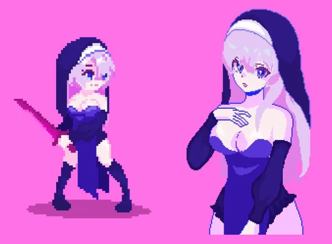 One of the Main character for the H-game i am working on ! What do you guys think of her ? Thumbnail