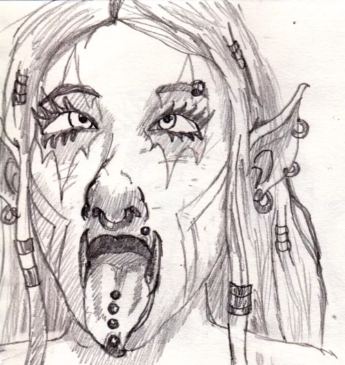 Orc Girl Aheago Sketch Thumbnail