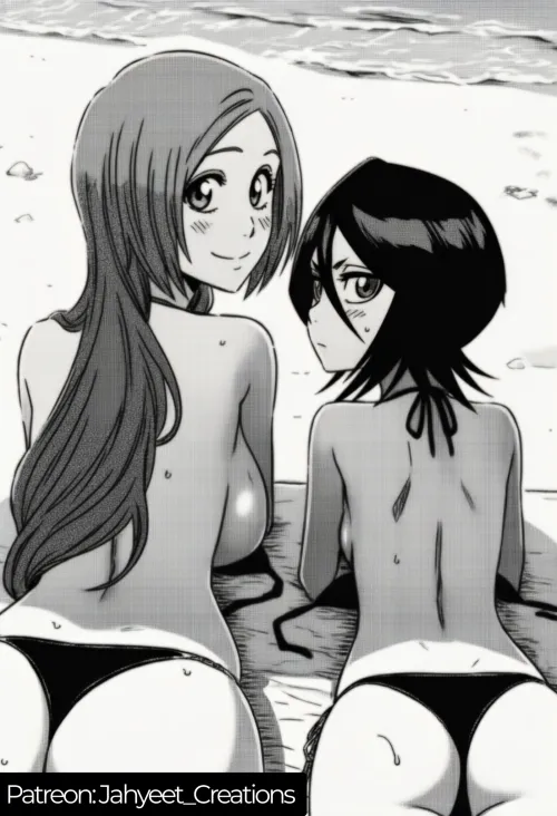 Orihime and Rukia sunbathing (Jahyeet_Creations) Thumbnail