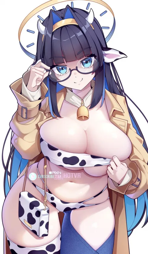 [Ouro Kronii] Cow bikini Kronii Kowronii Thumbnail