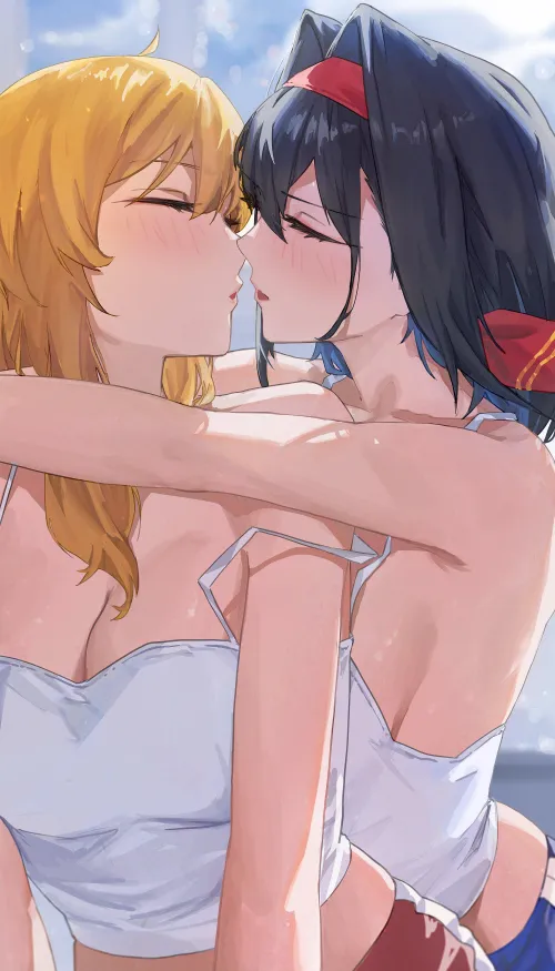 [Ouro Kronii] & [Kaela Kovalskia] Kiss Thumbnail