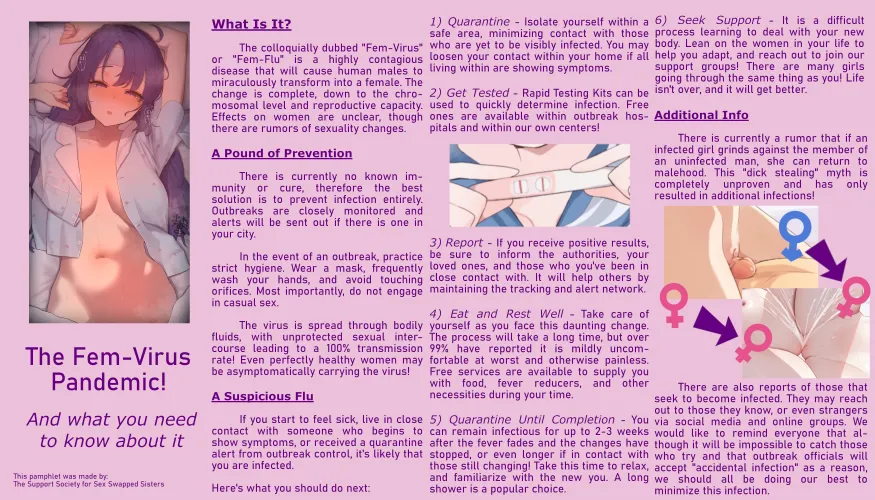 Pamphlet for a Fem-Flu Outbreak. Thumbnail