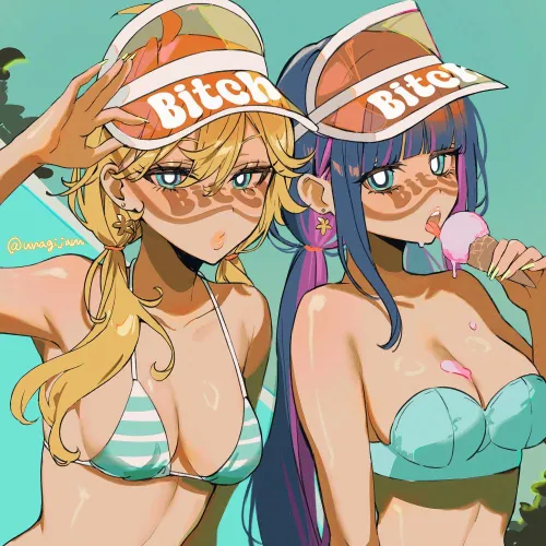 (Panty and Stocking) are both such teases Thumbnail