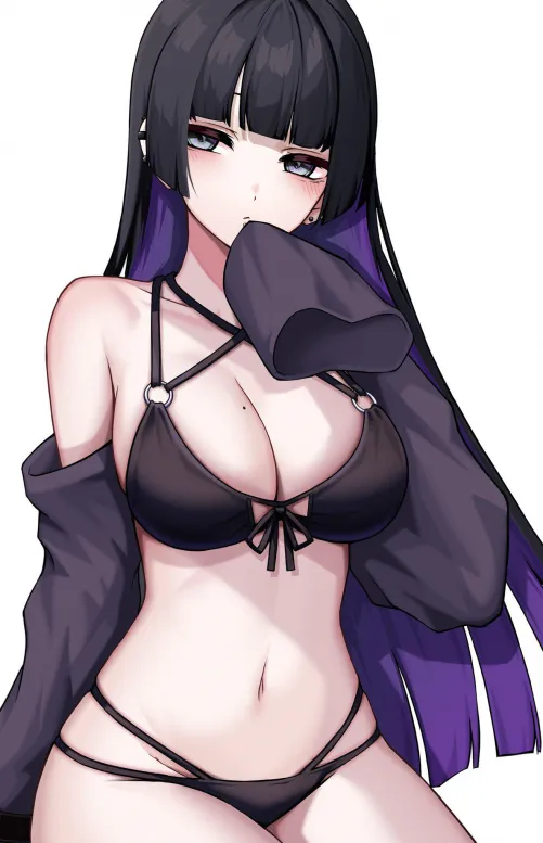 PA-San Rocking Her Black Bikini Thumbnail