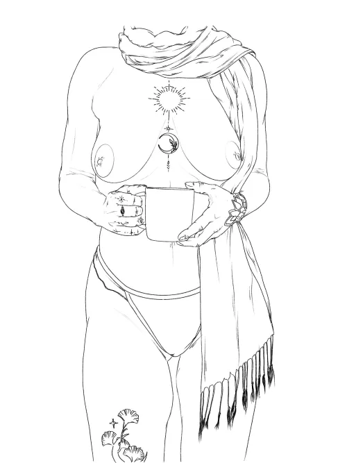 Pashmina queen, drawn by me ✏️ Thumbnail