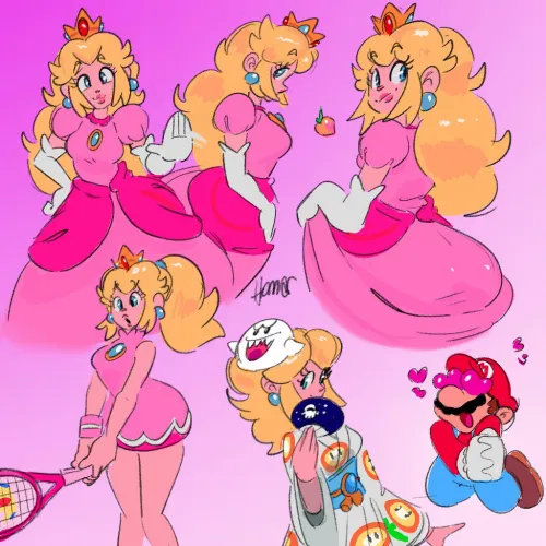 Peachy sketches ft. Mario (Evil Homar) Thumbnail