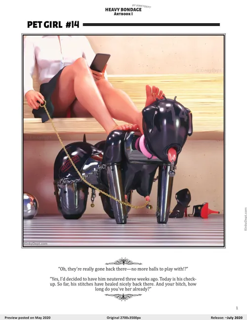 Pet girl #14 - Heavy Bonadge 1 (Kinkydept) Thumbnail