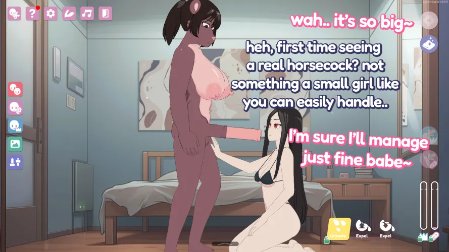 Petite girl saw my huge horsecock for the first time (OC/Lust Cupid) Thumbnail