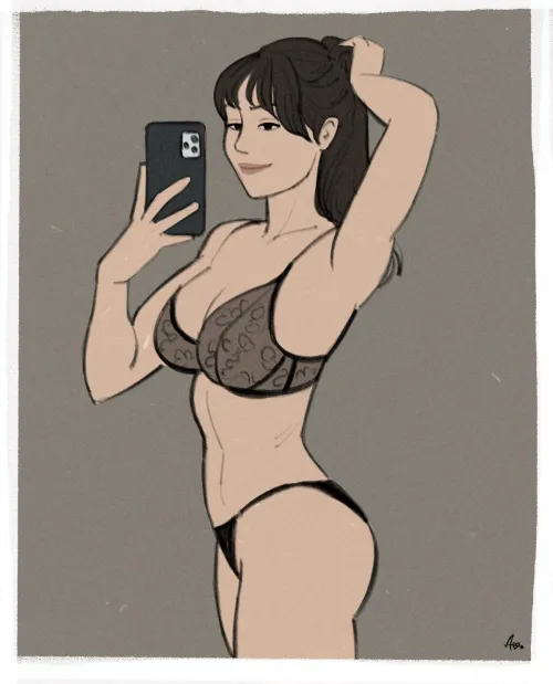 Pinup vibe - Art by me Thumbnail