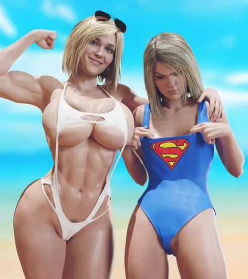 Power Girl makes everyone experience breast envy, not even Supergirl is safe (batesz10) Thumbnail