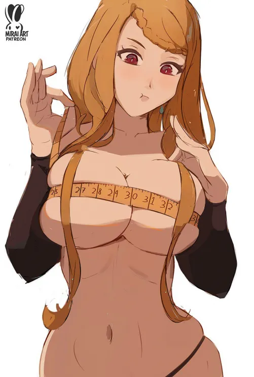 Priscilla measuring her boobs Thumbnail