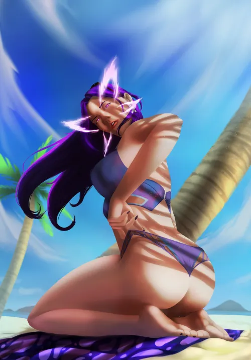 Psylocke enjoying the summer (art by me) Thumbnail