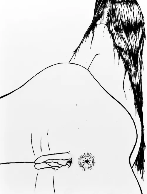 Quick sketch, brush pen with archival ink, by me. Thumbnail