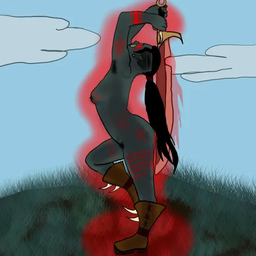 Raak, Chosen of the Boar God by Me [OC] Thumbnail