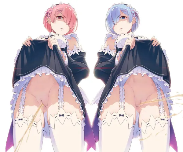 Ram and Rem wetting the floor Thumbnail