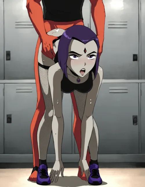 Raven getting fucked from behind Thumbnail