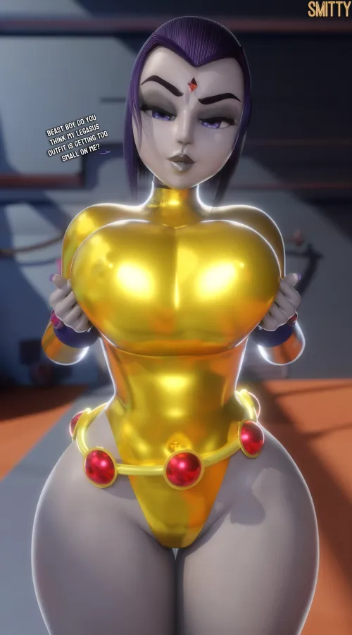 Raven's suit seems to be getting too small (Smitty) Thumbnail