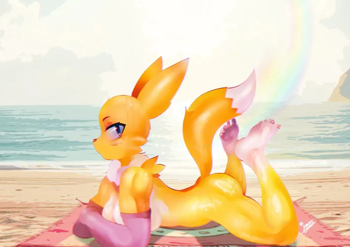 🏝️ Rena at the Beach [F] (AngryCabooseArt) Thumbnail