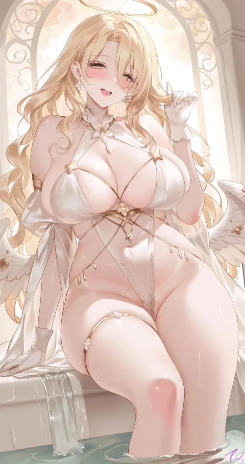 Revealing clothes and soaking her feet (藤蝶.) Thumbnail