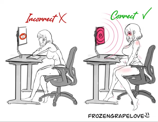 Right way to spend time in front of computer (OC) (FrozenGrapeLove) Thumbnail