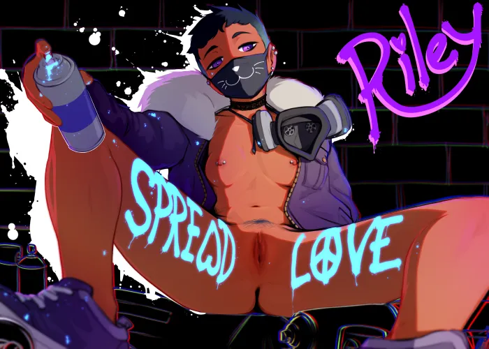 Riley Fairfeather spreading her legs - she shows the way to peace (PudgeRuffian) Thumbnail