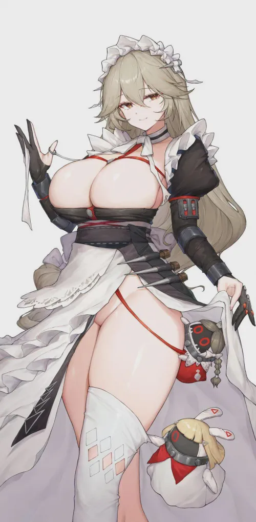 Rina's sexy outfit (kiriko_(araragikoyomi)) Thumbnail