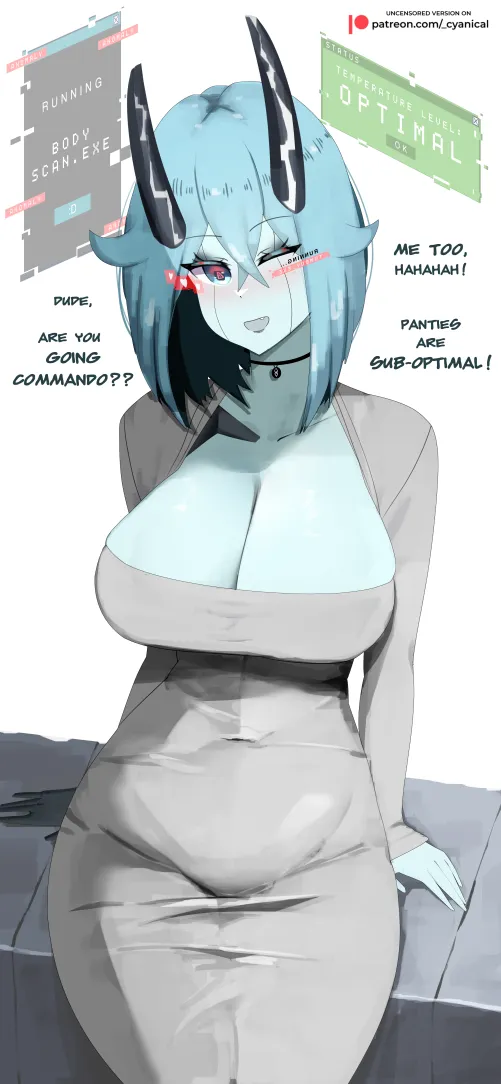 Robogirl scanning you [OC] Thumbnail