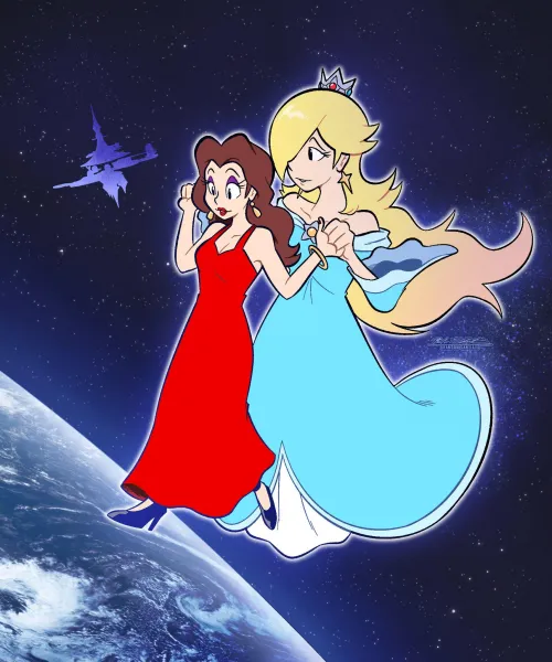 Rosalina giving Pauline a space walk (Brandon Santiago) Thumbnail