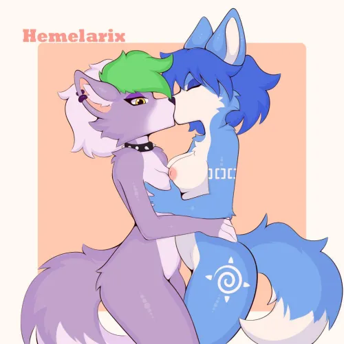 Roxy and Krystal Kiss (hemelarix) Thumbnail