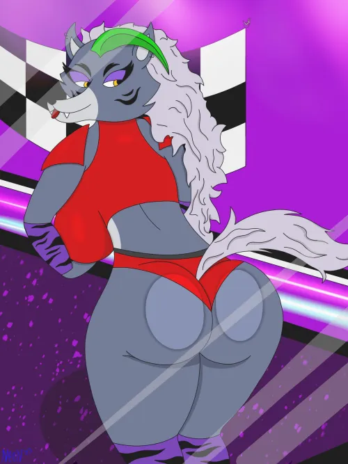 Roxy in her green room. (NeonArts (me)) Thumbnail