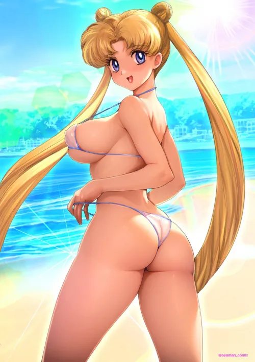 Sailor Moon at the beach Thumbnail