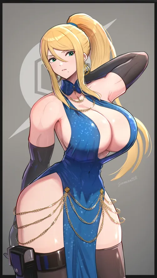 Samus in the Modakawa Dress (gonzarez) [Metroid] Thumbnail