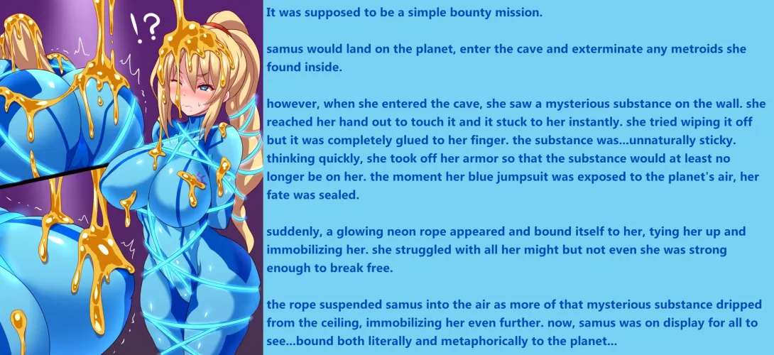 Samus' misadventure [Metroid] [Bondage] [Bodysuit] [Big Breasts] Thumbnail