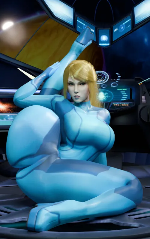 Samus Stretching (Straightasan) [Metroid] Thumbnail