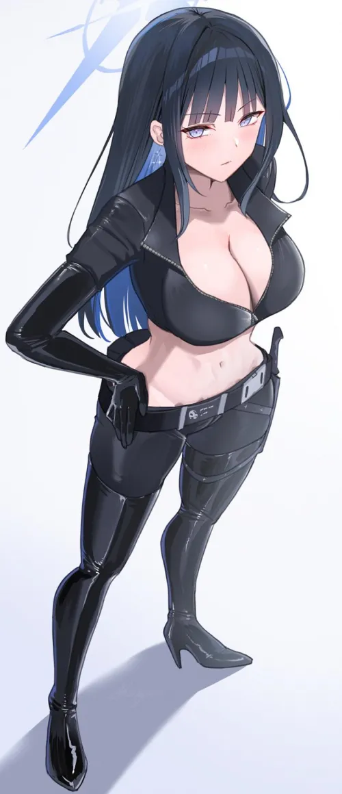 Saori in Leather Thumbnail