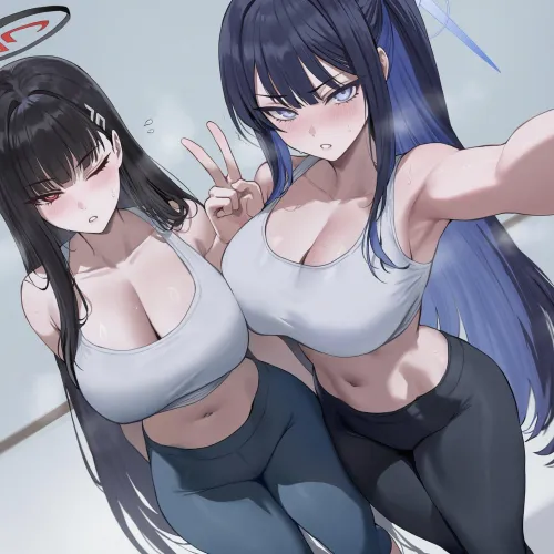 Saori & Rio's Gym Selfie [Blue Archive] Thumbnail