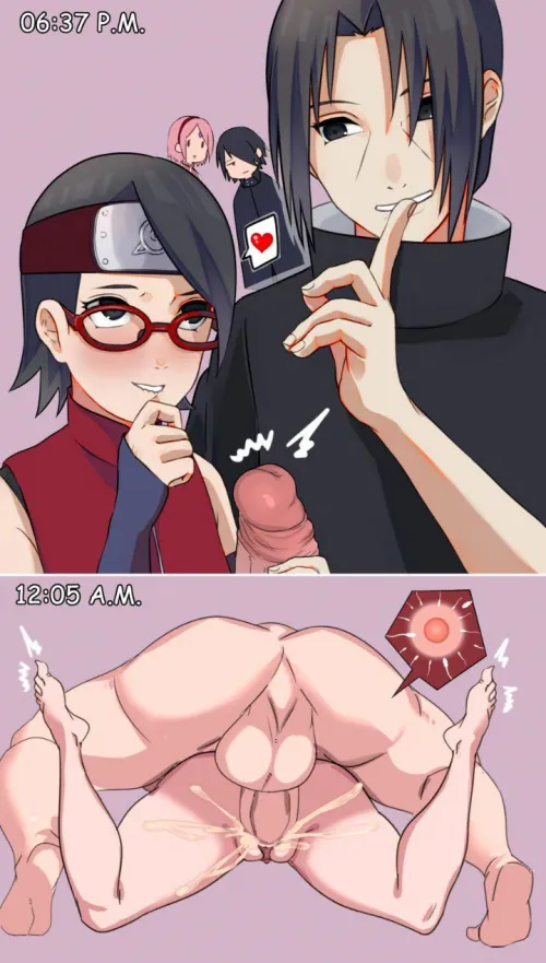 Sarada and Itachis little secret😳 Thumbnail