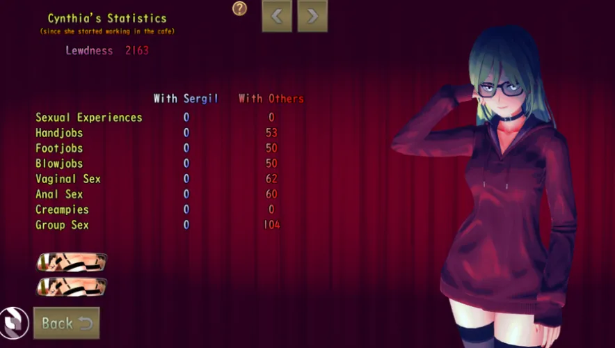 Secret Care Cafe by RareAlex: Sex Statistics Menu Addition! Thumbnail