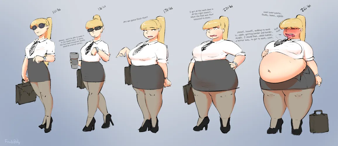 Secretary Weight Gain Sequence by FruitBelly Thumbnail