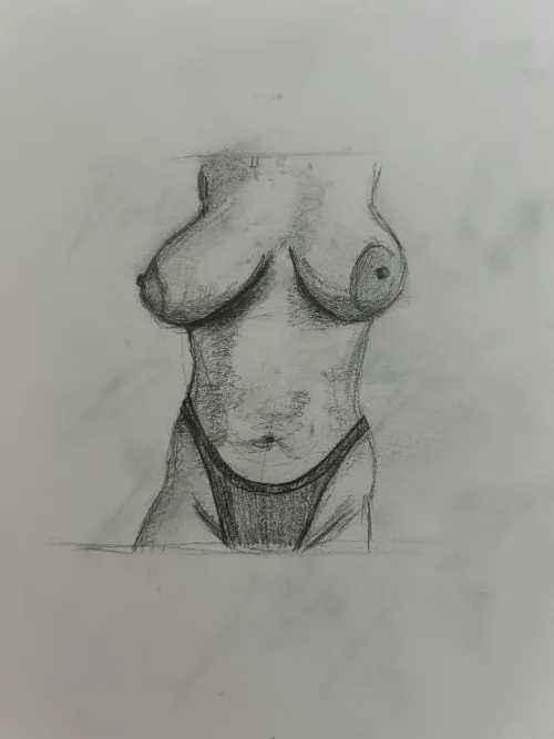 self portrait quick sketch Thumbnail