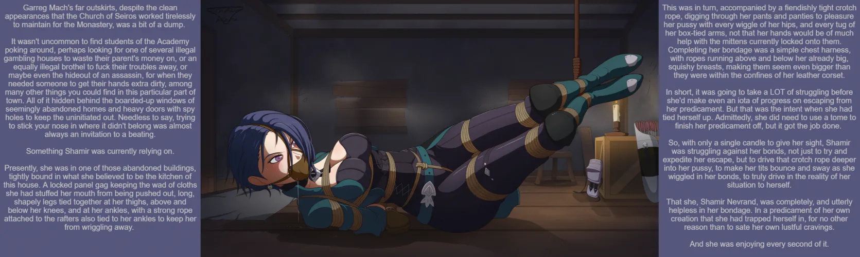 Shamir's Strict Self-Bondage! (Fire Emblem: Three Houses)(Art by UnderWareX) Thumbnail