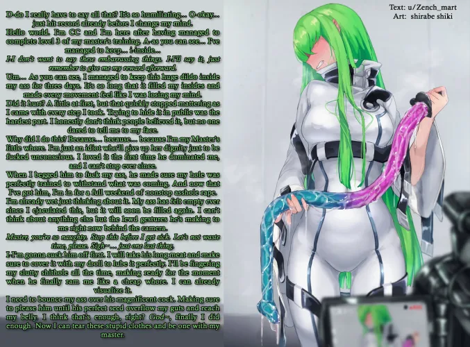 She finished her intense anal training, and now shows the evidence [Dirty Talk] [Anal] [Massive dildo] [Mind break] [Female POV] [Video recording] | Art: shirabe shiki Thumbnail