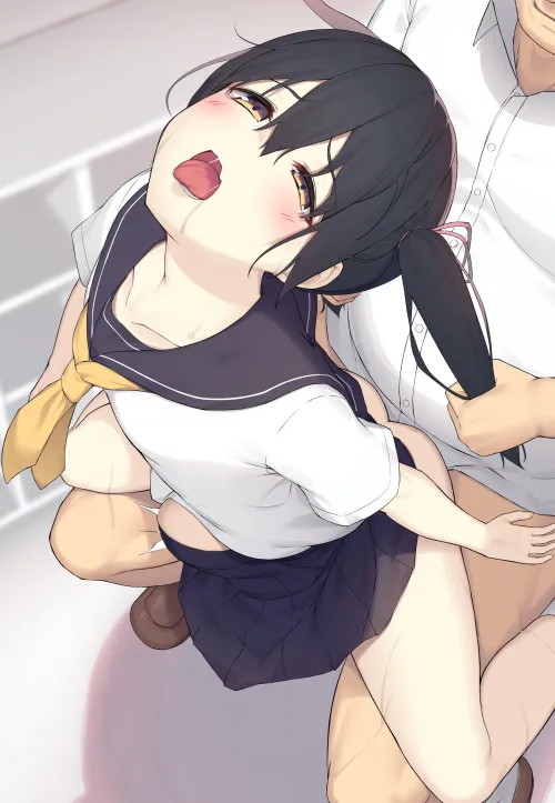 She knew her twin tails made for perfect handlebars Thumbnail