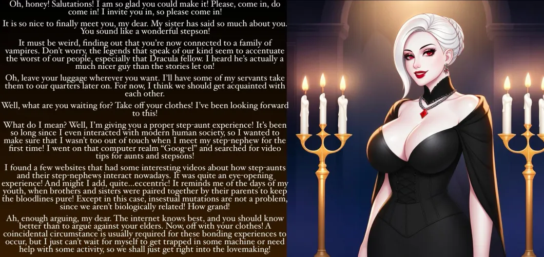 She’s a little confused, but she’s got the spirit [vampire] [step-family] [watching porn for the story(or research in this case)] [internet illiteracy] [minor confusion] [imminent sex] Thumbnail