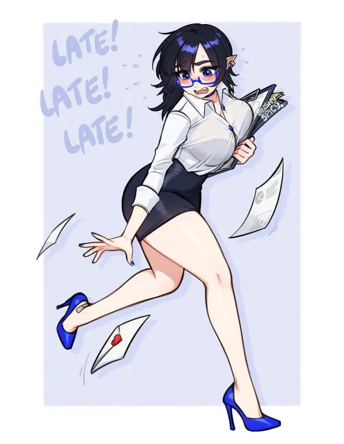 She’s in a hurry [Original] Thumbnail