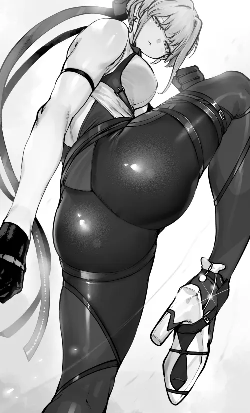 Shiny Ass in Black and White (Evelyn Chevalier) [Niwa Rhythm] Thumbnail