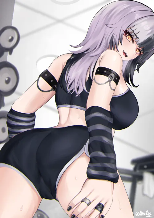 Shiori at the gym [Hololive] Thumbnail