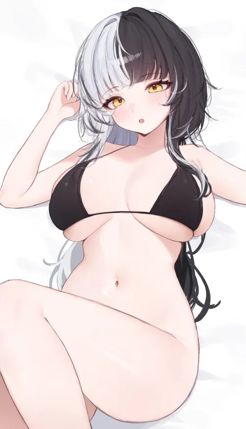 [Shiori Novella] Shiori only wearing a bikini top Thumbnail