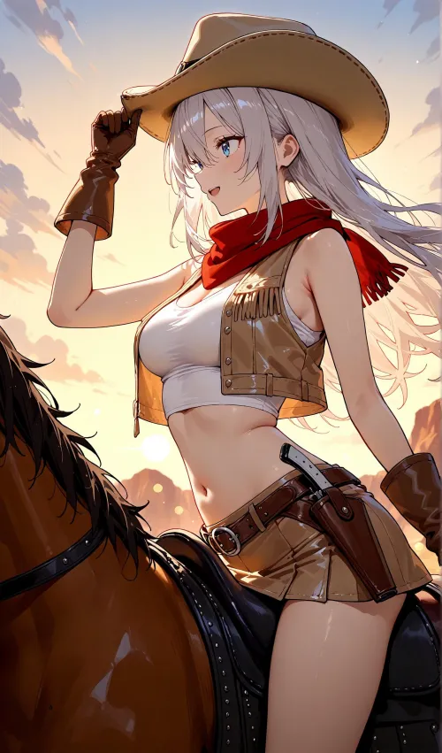 Silver-Haired Cowgirl Thumbnail