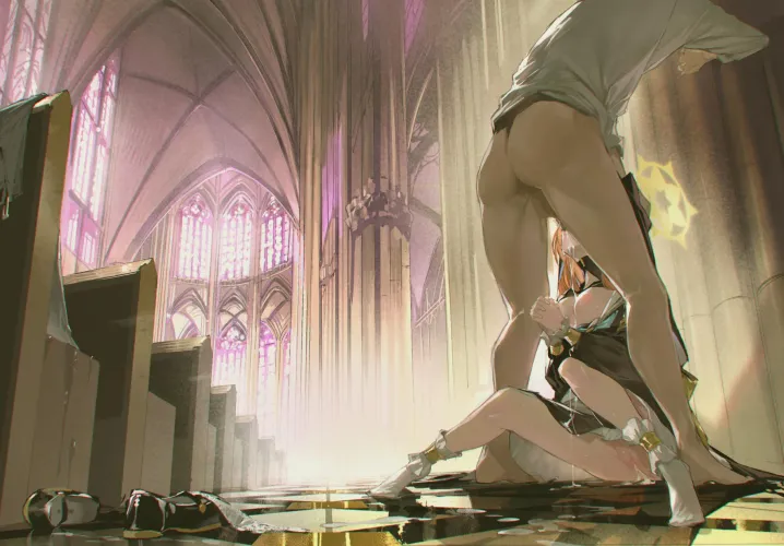 Sister Mari: Sensei, what is the Church's attitude to FELLATIO? Art by kurotsuki machi. Thumbnail